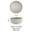 Axyaa Ceramic Japanese Noodle Bowl Set Large Soup Breakfast Porcelain Tableware