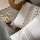 Axyaa Striped Linen Cushion Cover Set, Multicolor Patchwork for Sofa, Couch, Bed