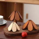 Axyaa Bamboo Tree Trivets Set - Heat Insulated Coasters & Placemats