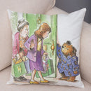 Axyaa Cartoon Bear Cushion Cover - Cute Animal Pillowcase for Sofa and Children's Room