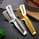 Axyaa Stainless Steel Steak Frying Spatula & Tongs Set for Home Kitchen