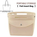 Axyaa Solid Color Felt Organizer: Multi-functional Wallet Insert for Bag & Cosmetic Storage