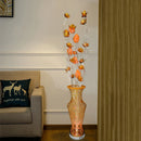 Axyaa Nordic Golden Flower Floor Lamp for Modern Art Decor in Living Room