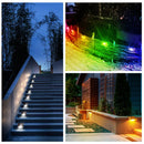 Axyaa Solar Staircase Light: Waterproof LED Step Lamp for Outdoor Garden, Patio, and Terrace