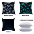 Axyaa Luminous Ghost Print Glow Pillowcase 18x18 Inch Party Decor - Sofa Bed Decoration