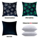 Axyaa Luminous Ghost Print Glow Pillowcase 18x18 Inch Party Decor - Sofa Bed Decoration