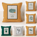 Axyaa Fruit Hot Dog Food Pillowcase Square Cushion Cover Home Decor Sofa Pillows