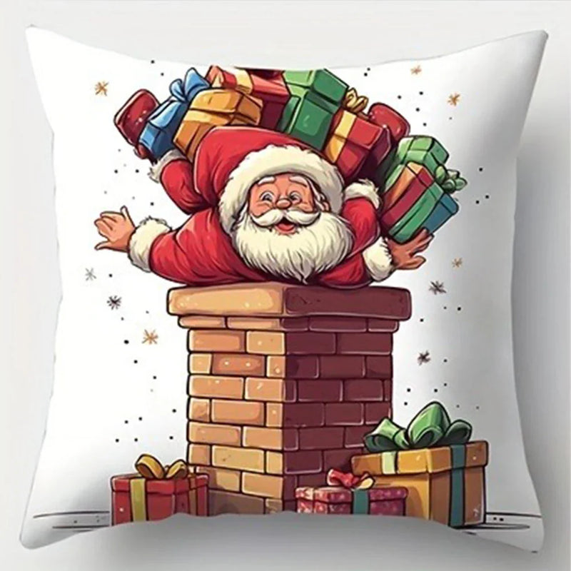 Axyaa Christmas Santa Claus Gift Pillowcase Set
