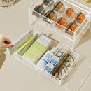 Axyaa Glasses Drawer Storage Box: Transparent Sunglasses Display Case and Stationery Rack.