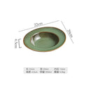 Axyaa Ceramic Hat Plate Soup Salad Dessert Pasta Specialty Tableware