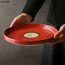 Axyaa Ceramic Steak Sashimi Dessert Pasta Serving Plates, Restaurant Tableware