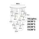 Axyaa Nordic Lava LED Pendant Lights Indoor Lighting Chandelier Kitchen Loft Decor