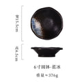 Axyaa Splashing Ink Sashimi Bowl Retro Salad Dessert Ceramic Tableware