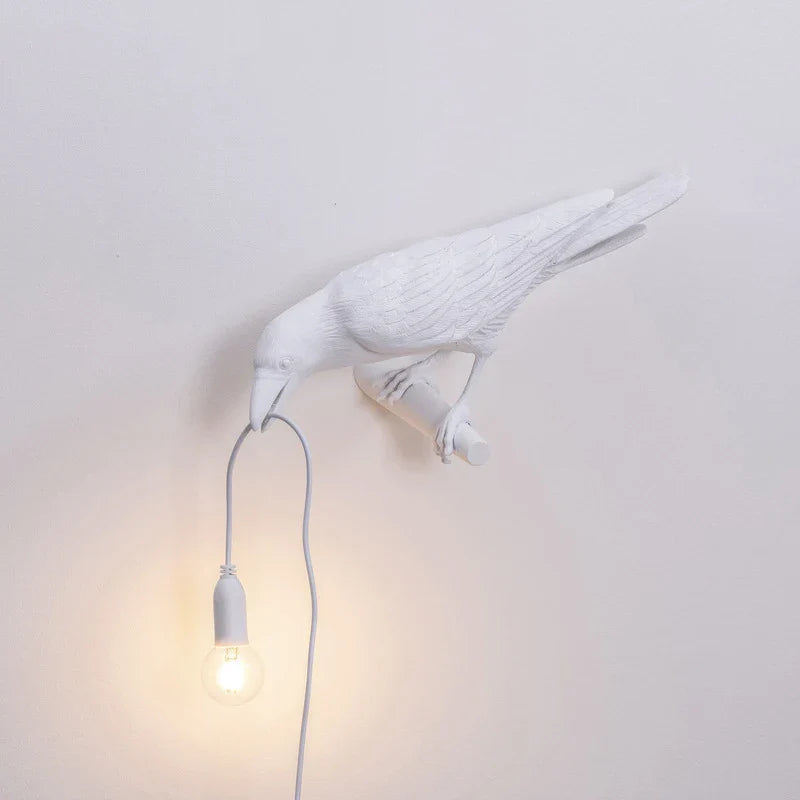 Axyaa Lively Bird Table Lamp Resin Home Decor Lighting Wall Fixture
