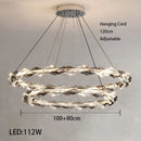 Circular Crystal Ceiling Light by Axyaa - Luxurious Living Room Decor