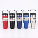 Axyaa Insulated Stainless Steel Bottle with Handle, Large Capacity Vacuum Insulated Cup