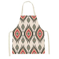 Axyaa Geometric Floral Kitchen Apron - Stylish Adult Kids Bib for Cooking & Baking