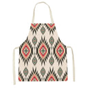 Axyaa Geometric Floral Kitchen Apron - Stylish Adult Kids Bib for Cooking & Baking