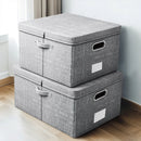 Axyaa Large Capacity Foldable Storage Box: Multi-Purpose Organizer for Clothes, Quilts, and Office Supplies