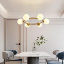 Axyaa Modern Gold Magic Bean Glass Ball Pendant Lamp DNA Molecular Hanging Light