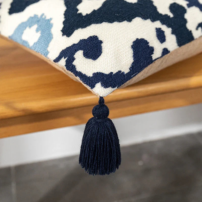 Axyaa Bohemian Embroidered Cushion Covers for Home Decoration