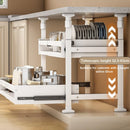 Axyaa Sliding Drawer Shelf Organizers for Kitchen Cabinet Storage