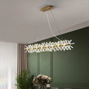 Axyaa Luxury Crystal LED Chandelier Circular Pendant Lamp - Modern Designer Lighting