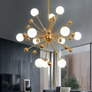 Axyaa Organic Glass Acrylic LED Chandelier Pendant Lamp for Kitchen, Restaurant, Living Room