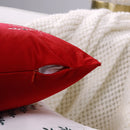 Axyaa Christmas Tree Embroidery Pillow Cover 30x50cm Red Green Home Sofa Decor