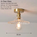 Wavy Glass Ceiling Light with Modern Brass Mount by Axyaa
