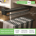 Axyaa Adjustable Telescopic Wardrobe Hanger | Extendable Clothes Rail Organizer