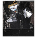 Axyaa Crystal Color Changing Pendant Light for Kitchen Island, Modern Bedside Table Mini Lamp