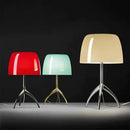 Modern Bauhaus Glass Table Lamp in Vibrant Colors by Axyaa