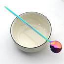 Axyaa Stainless Steel Long Spoon Set for Dessert Coffee Tea Stirring