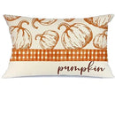 Axyaa Fall Pumpkin Maple Leaf Pillowcase Decoration - 40X60cm