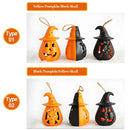 Axyaa LED Pumpkin Skull Lantern: Scary Halloween Night Light for Haunted House