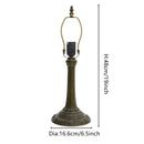 Axyaa Antique Brass Lamp Base for 8"/12" Shade with E27 Holder