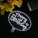 Axyaa LED Cake Topper Night Light, Happy Birthday & Valentine's Day Cake Decoration
