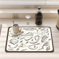 Axyaa Cartoon Print Kitchen Coasters Set for Glasses and Dishes
