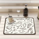 Axyaa Cartoon Print Kitchen Coasters Set for Glasses and Dishes