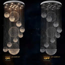 Axyaa Modern Crystal Chandelier LED Light Fixture