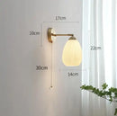 Axyaa Ceramic Wall Lamp with Knob Switch - Home Lighting