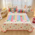 Axyaa Velvet Quilted Bed Cover Single/Double Bedspread - Winter Bed Linen