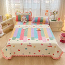 Axyaa Velvet Quilted Bed Cover Single/Double Bedspread - Winter Bed Linen