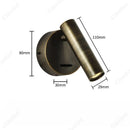 Axyaa LED Reading Wall Lamp with Switch for Home and Hotel Bedroom