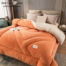 Axyaa Velvet Coral Fleece Queen Weighted Blanket: Soft & Cozy Winter Comforter