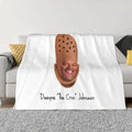 Axyaa Dwayne Croc Johnson Throw Blanket for Fashion Sofas - Funny Gift Blanket