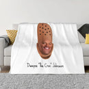 Axyaa Dwayne Croc Johnson Throw Blanket for Fashion Sofas - Funny Gift Blanket