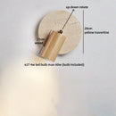 Axyaa LED Wall Lamp Yellow Travertine Modern Nordic Bathroom Lights