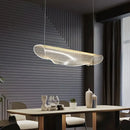 Axyaa Modern Arc Acrylic LED Pendant Chandeliers for Home Decoration